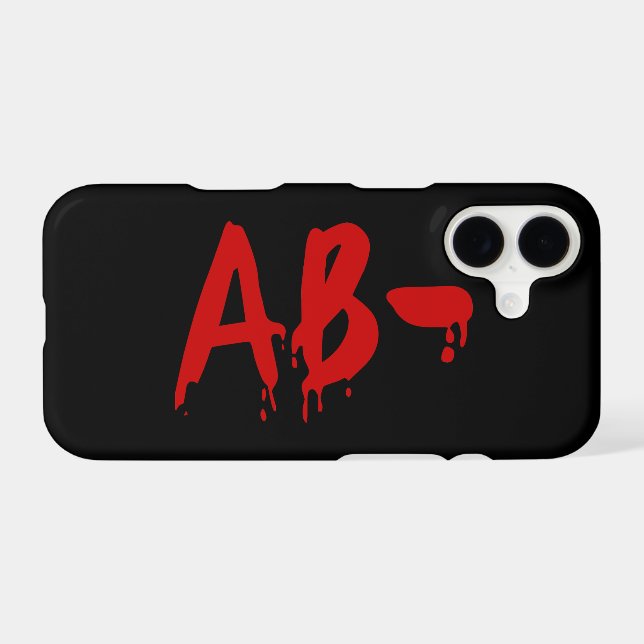 Blood Group AB- Negative #Horror Hospital Case-Mate iPhone Case (Back (Horizontal))