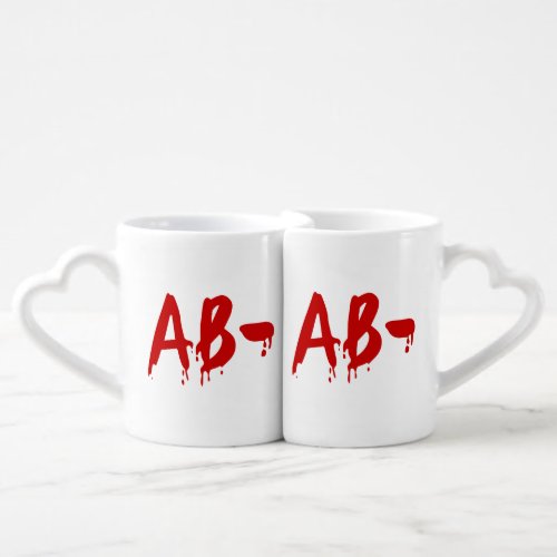 Blood Group AB_ Negative Horror Hospital Coffee Mug Set