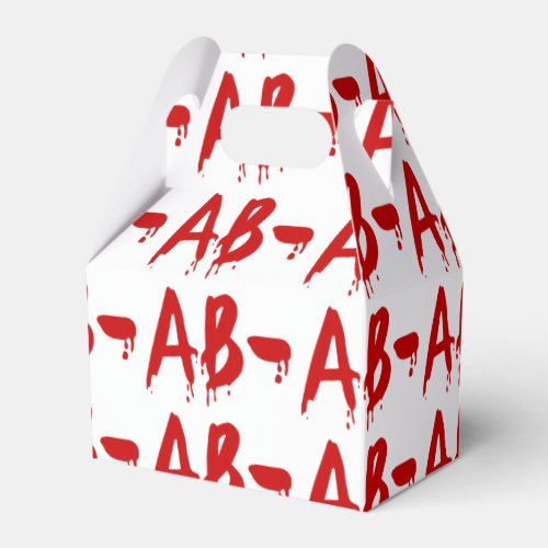 Blood Group AB_ Negative Horror Hospital Favor Boxes