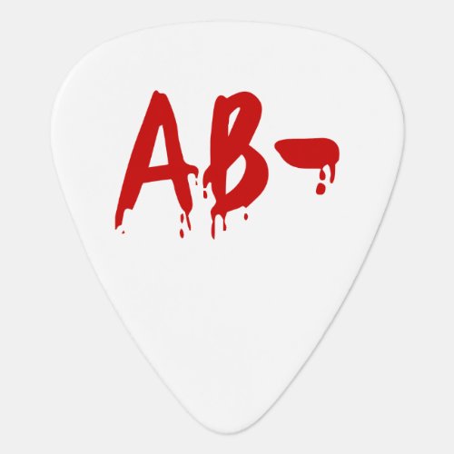 Blood Group AB_ Negative Horror Hospital Guitar Pick