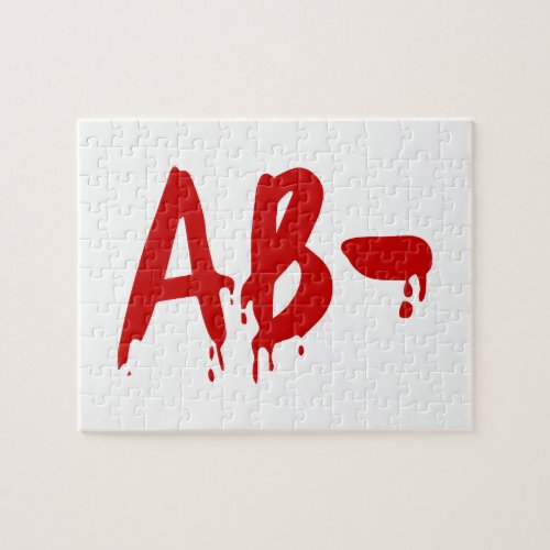 Blood Group AB_ Negative Horror Hospital Jigsaw Puzzle