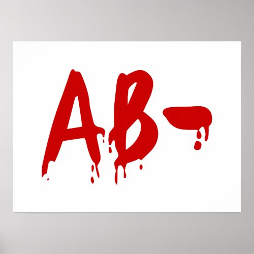 Blood Group AB_ Negative Horror Hospital Poster