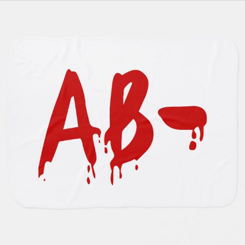 Blood Group AB_ Negative Horror Hospital Stroller Blanket