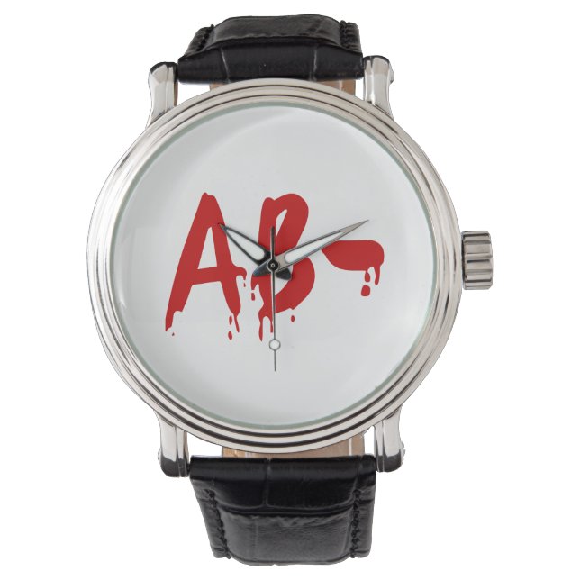 Blood Group AB- Negative #Horror Hospital Watch (Front)