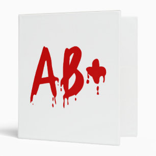 Blood Group AB+ Positive #Horror Hospital Binder