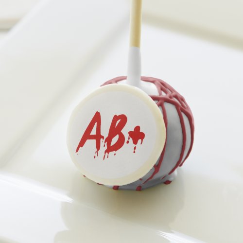 Blood Group AB Positive Horror Hospital Cake Pops
