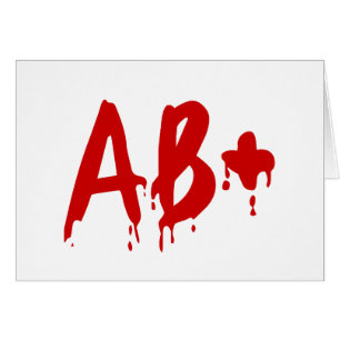 Blood Group AB+ Positive #Horror Hospital Cards