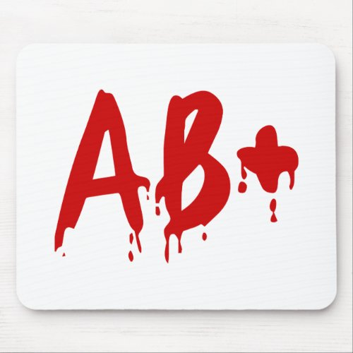 Blood Group AB Positive Horror Hospital Mouse Pad