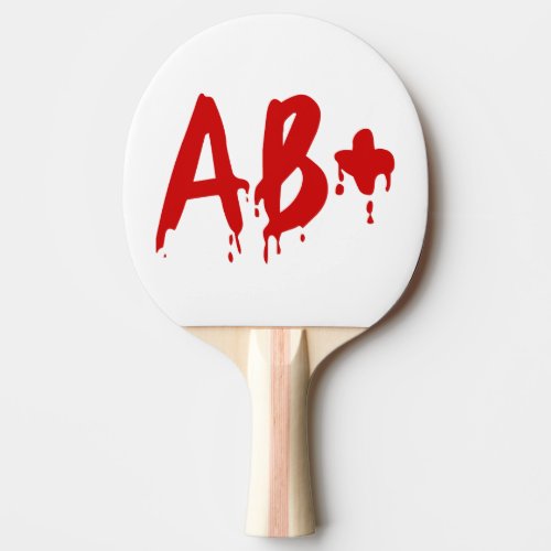Blood Group AB Positive Horror Hospital Ping_Pong Paddle