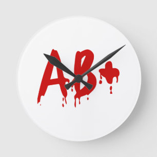 Blood Group AB+ Positive #Horror Hospital Round Clock