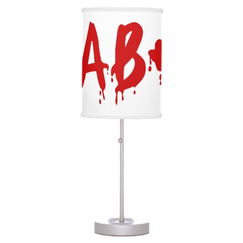 Blood Group AB Positive Horror Hospital Table Lamp