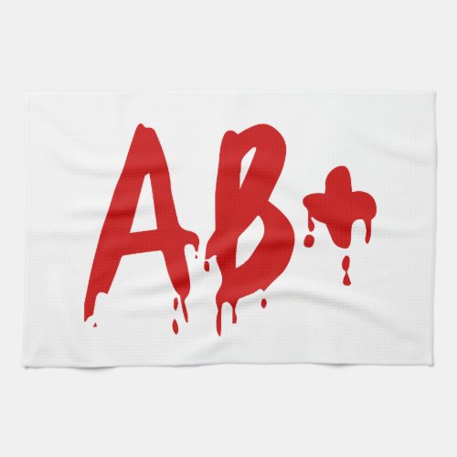 Blood Group AB Positive Horror Hospital Towel