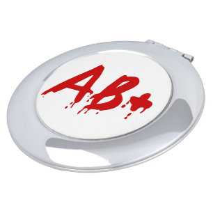 Blood Group AB+ Positive #Horror Hospital Vanity Mirror