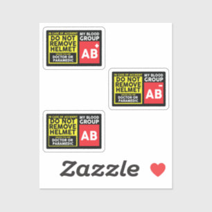 Blood Group AB Sticker