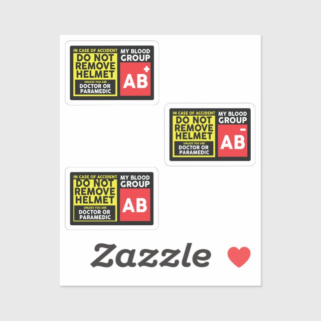 Blood Group AB Sticker (Sheet)