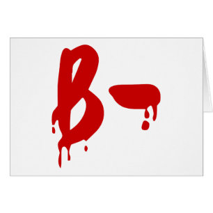Blood Group B- Negative #Horror Hospital Cards