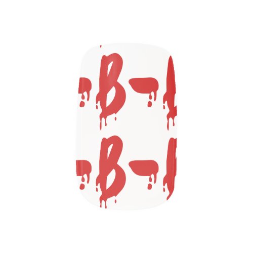 Blood Group B_ Negative Horror Hospital Minx Nail Art