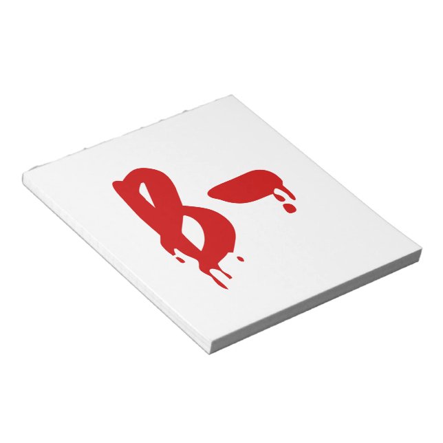 Blood Group B- Negative #Horror Hospital Notepad (Angled)