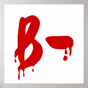 Blood Group B- Negative #Horror Hospital Poster