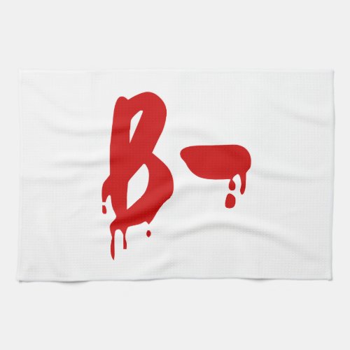 Blood Group B_ Negative Horror Hospital Towel