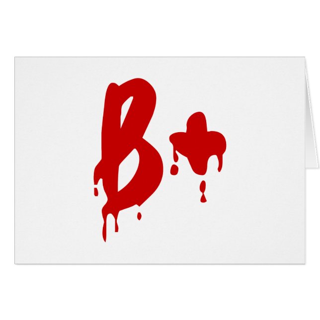 Blood Group B+ Positive #Horror Hospital (Front Horizontal)