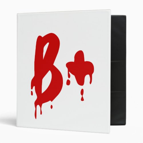 Blood Group B Positive Horror Hospital Binder