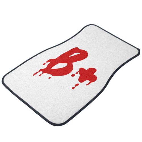 Blood Group B Positive Horror Hospital Car Floor Mat