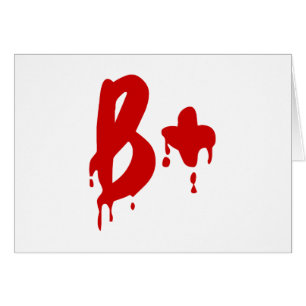 Blood Group B+ Positive #Horror Hospital Cards