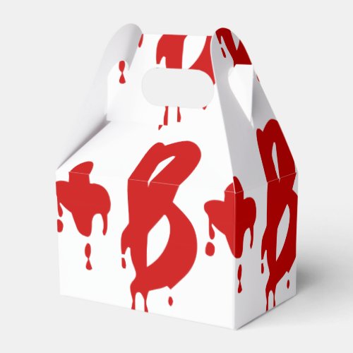 Blood Group B Positive Horror Hospital Favor Boxes