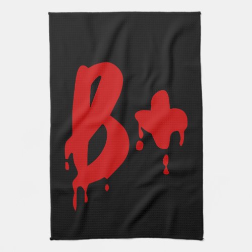 Blood Group B Positive Horror Hospital Kitchen Towel