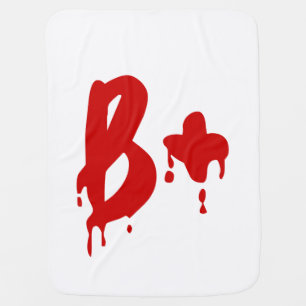 Blood Group B+ Positive #Horror Hospital Swaddle Blanket