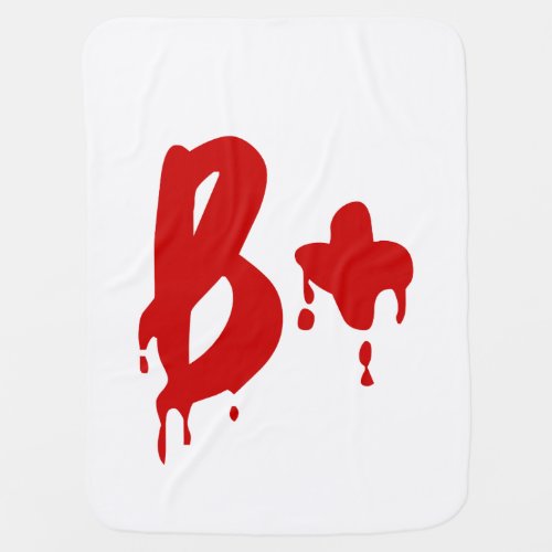 Blood Group B Positive Horror Hospital Swaddle Blanket