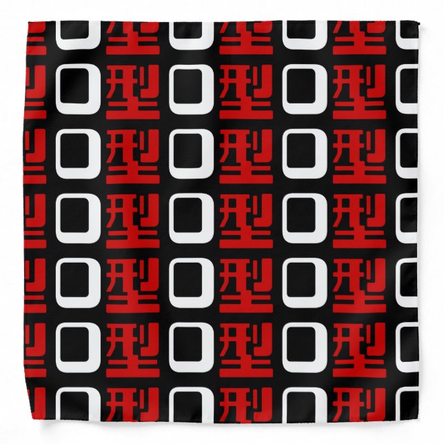 Blood Group O Japanese Kanji Bandana (Front)