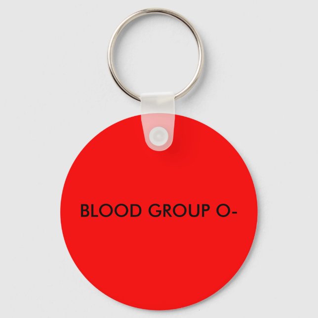 BLOOD GROUP O- KEYCHAIN (Front)