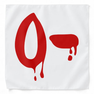 Blood Group O- Negative #Horror Hospital Bandana