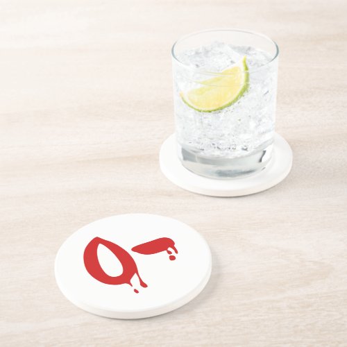 Blood Group O_ Negative Horror Hospital Drink Coaster