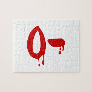 Blood Group O- Negative #Horror Hospital Jigsaw Puzzle