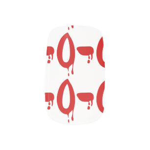 Blood Group O- Negative #Horror Hospital Minx Nail Art