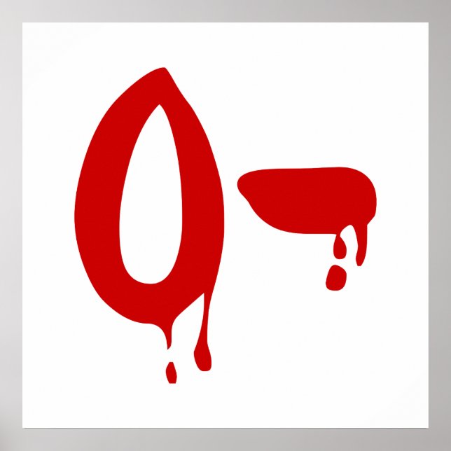 Blood Group O- Negative #Horror Hospital Poster (Front)