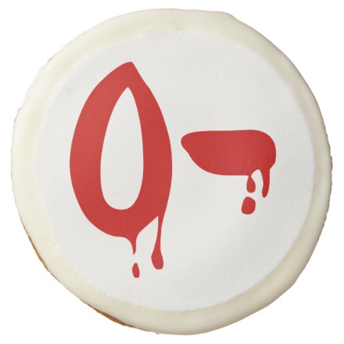 Blood Group O_ Negative Horror Hospital Sugar Cookie