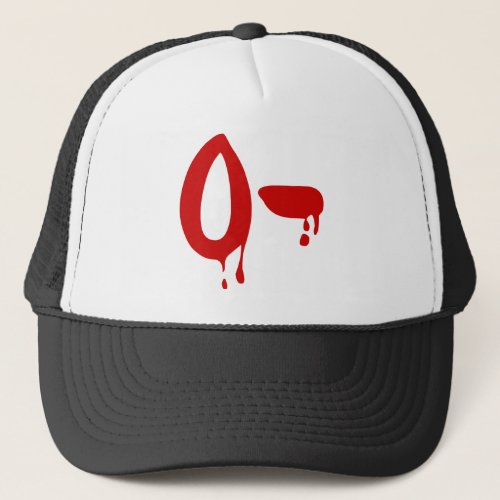 Blood Group O_ Negative Horror Hospital Trucker Hat