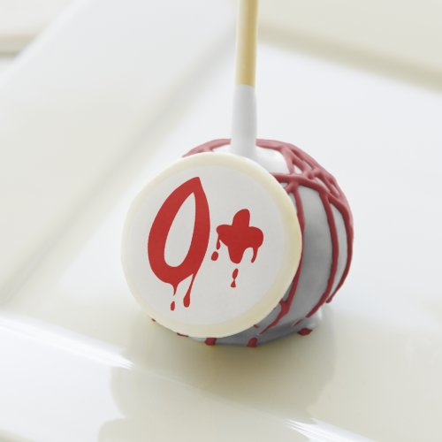 Blood Group O Positive Horror Hospital Cake Pops