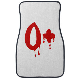 Blood Group O+ Positive #Horror Hospital Car Mat