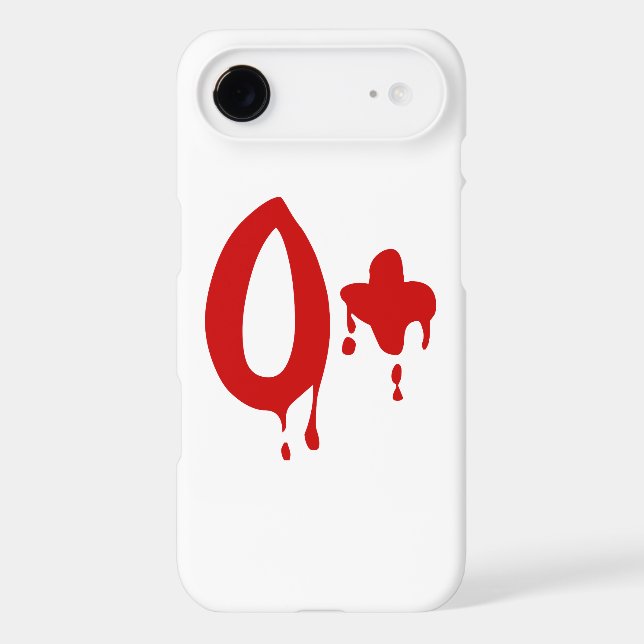 Blood Group O+ Positive #Horror Hospital Case-Mate iPhone Case (Back)