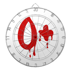 Blood Group O+ Positive #Horror Hospital Dart Board