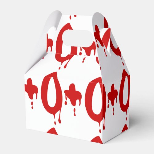 Blood Group O Positive Horror Hospital Favor Boxes