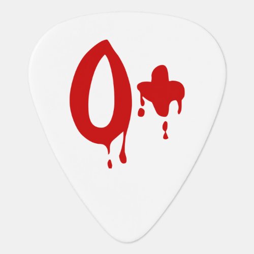 Blood Group O Positive Horror Hospital Guitar Pick