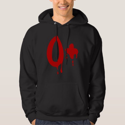 Blood Group O Positive Horror Hospital Hoodie