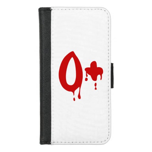 Blood Group O Positive Horror Hospital iPhone 87 Wallet Case
