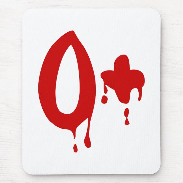 Blood Group O+ Positive #Horror Hospital Mouse Pad (Front)
